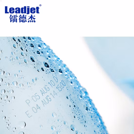 애완 동물 병 비닐 봉투 만료일을 위한 Leadjet 30W CO2 레이저 표하기 기계